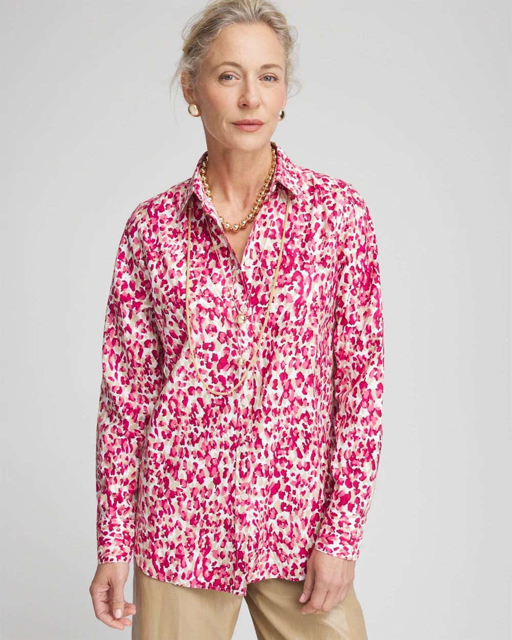 No Iron™ Leopard Print Shirt | Chico's